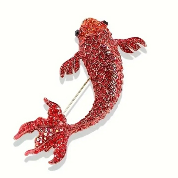 ✨Betsey Johnson Sakana Crystal Brooch - Picture 6 of 12